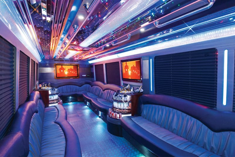 Phoenix 20 Passenger Party Bus Interior