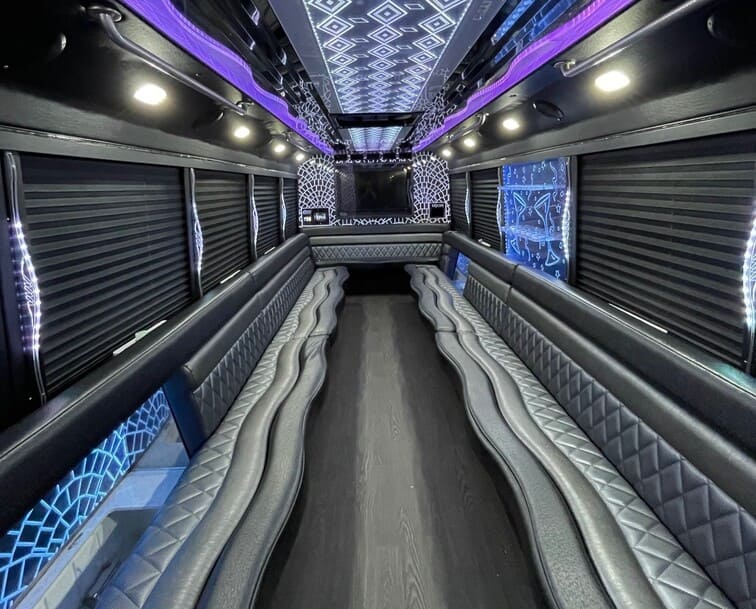 Phoenix 30 Passenger Party Bus White Interior