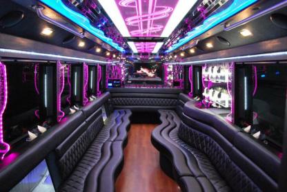 Phoenix 50 Passenger Party Bus Interior